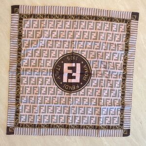 FENDI Cotton Handkerchief Scarf